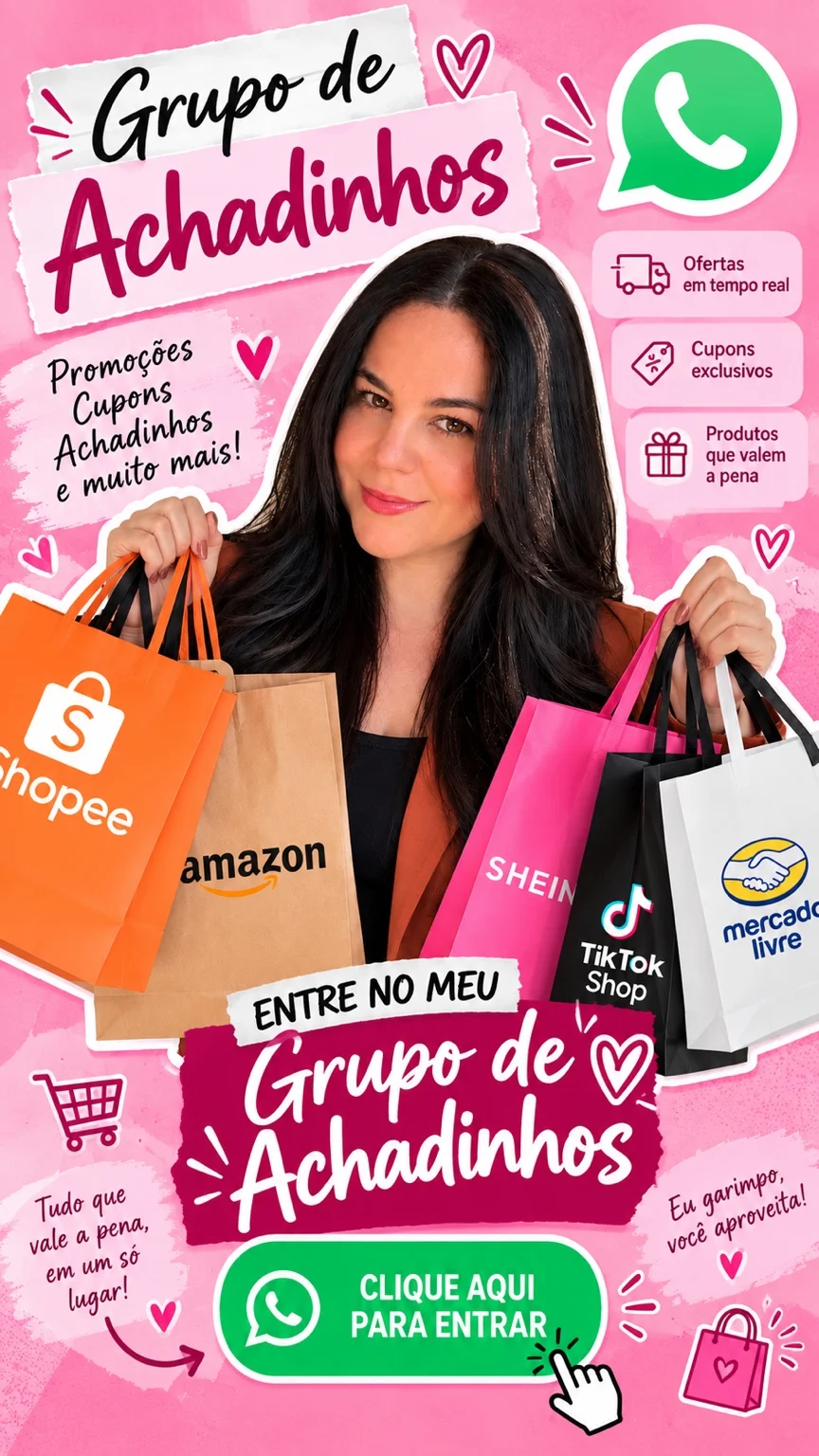 Convite para o grupo de achadinhos da Polly